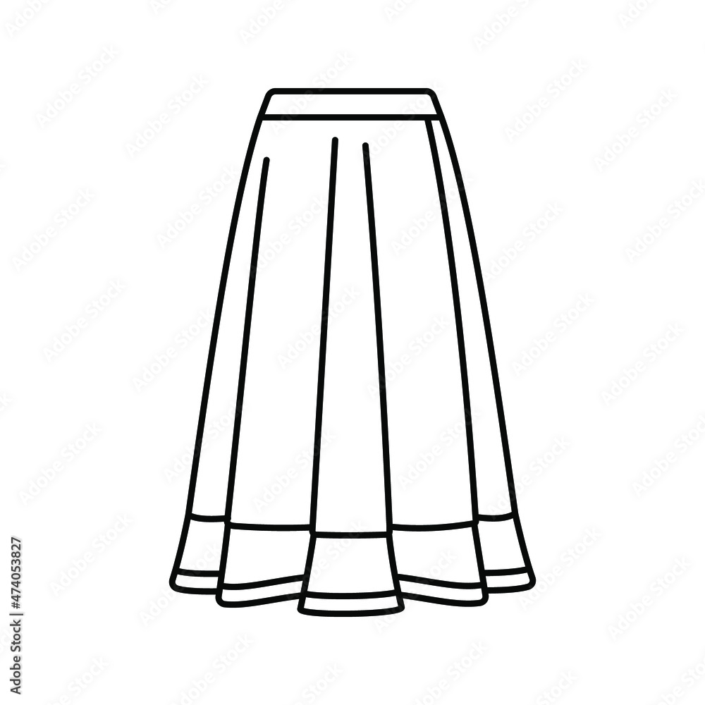 skirt icon. Fashion sign. Vector illustration skirt icon. Fashion sign. Vector illustration