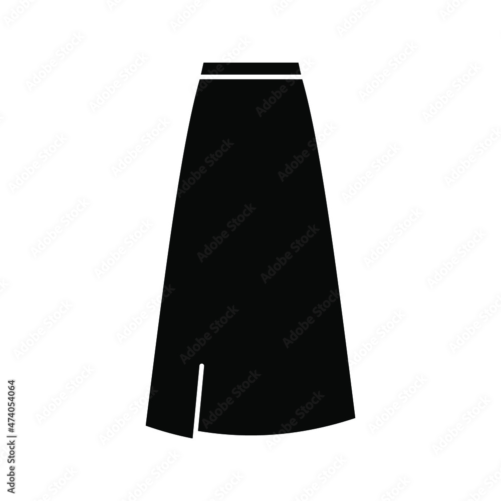 skirt icon. Fashion sign. Vector illustration