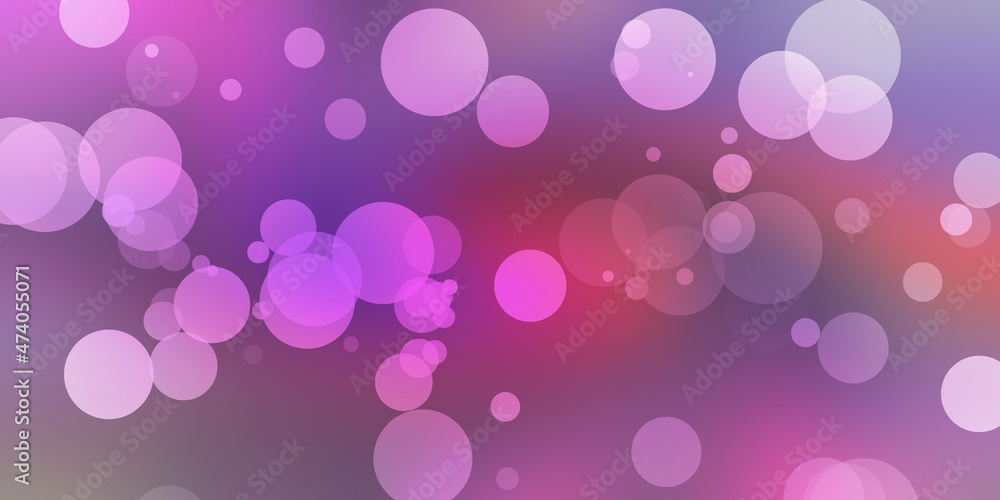 Gradient colors abstract glow lights bokeh creative bubble wallpaper background. circle shape effect artwork illustration