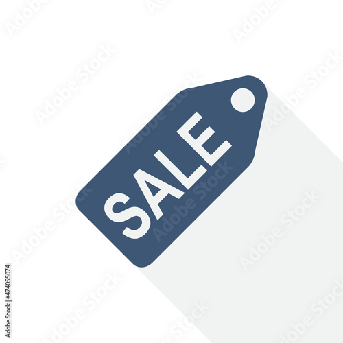 Sale vector illustration, business label flat design icon in eps 10