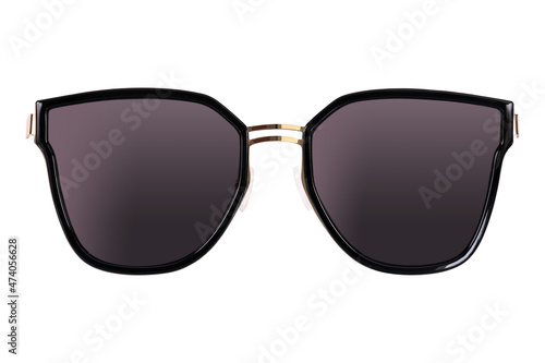 Sunglasses isolated on white background for applying on a portrait. Design element with clipping path