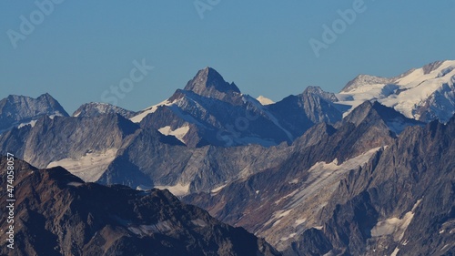 Beautiful shaped mountain seen from Mount Titlis. © u.perreten
