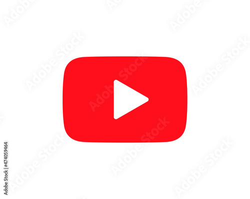 Fotografie, Obraz Red YouTube play button, YouTube video and music icon