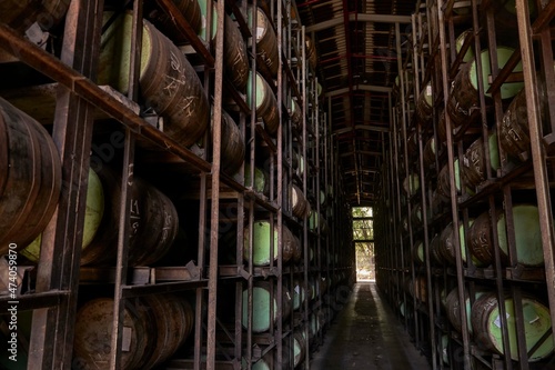 rum barrels aged place
