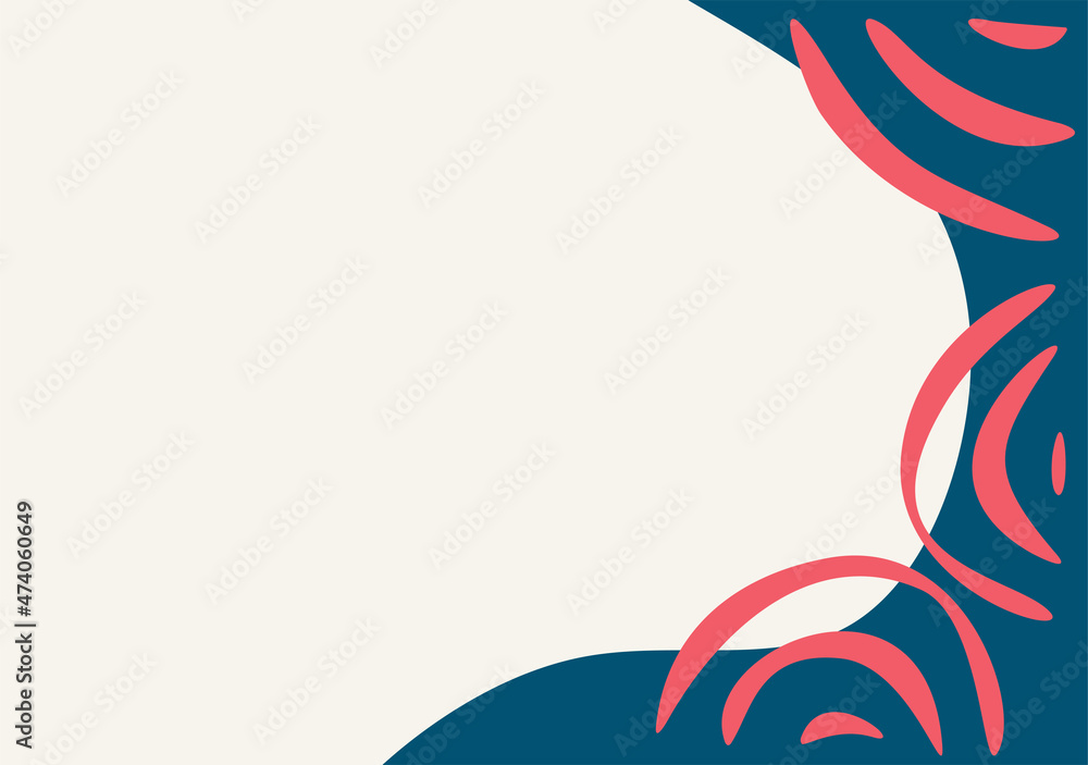 Obraz premium Abstract background with some circle line pattern, soft color theme and some copy space area 