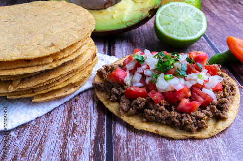 tasty mexican food burritos anda nachos