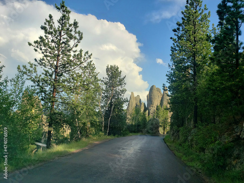 Views from the Needles Highway in Summer, South Dakota