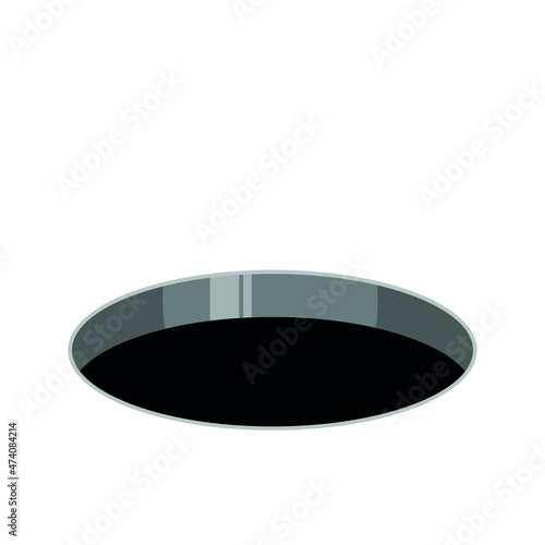 Hole in the ground emoji vector