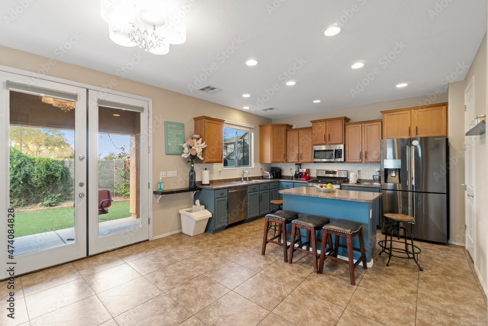 Fototapeta premium Interior home kitchen
