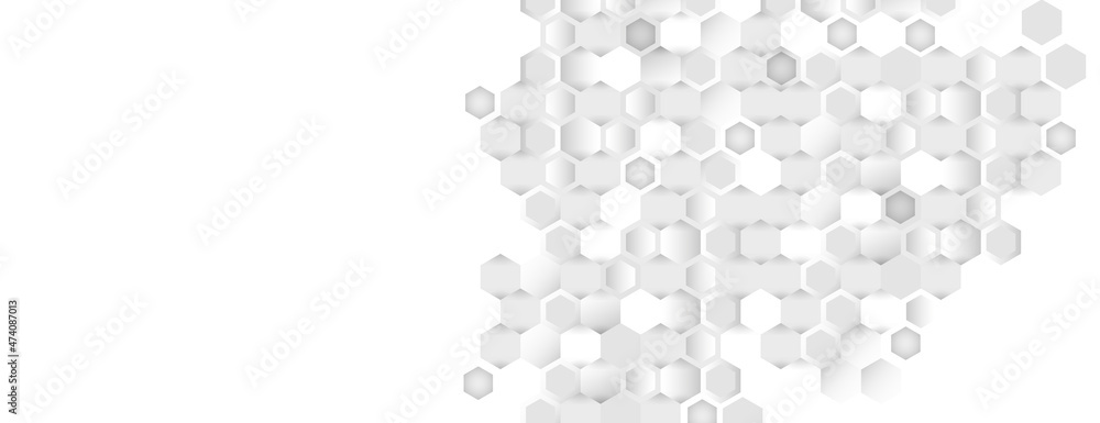 Fototapeta premium Illustration of hexagon pattern. Vector abstract pattern with hexagon shapes