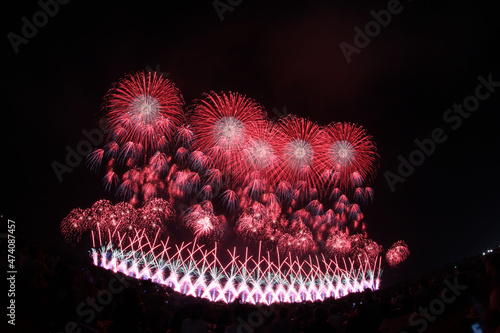 Akagawa Fireworks Festival in Japan photo