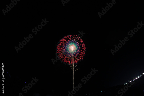 Akagawa Fireworks Festival in Japan photo