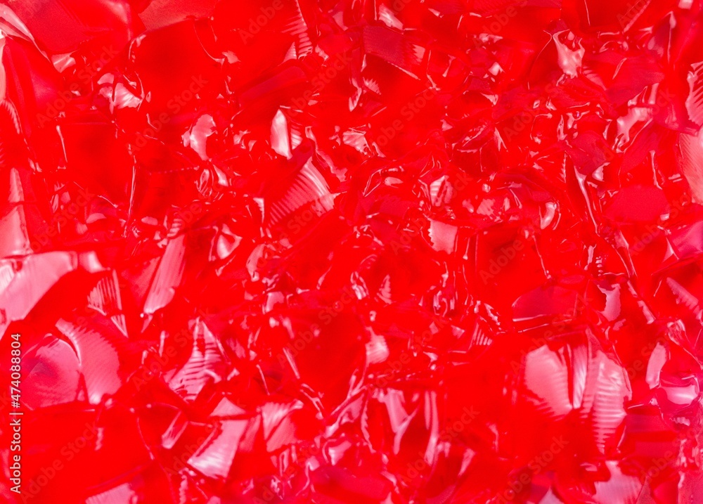 red jelly texture with different shapes Stock Photo Adobe Stock