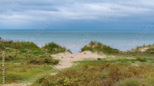 Sand dunes at Agon-Coutainville in Normandy