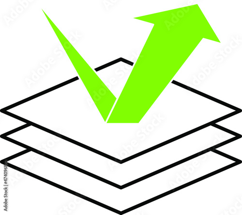 a set of icons in black and green for designations on the packaging of goods, ecology