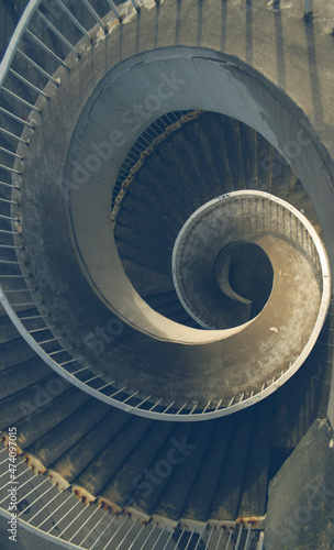 absolutely stunning photo of round stairs