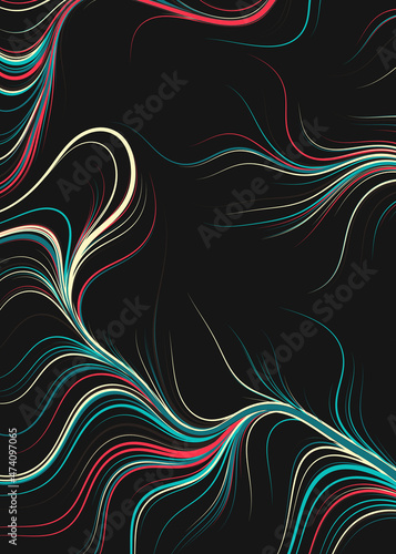 Abstract Perlin Noise Geometric Pattern generative computational art illustration