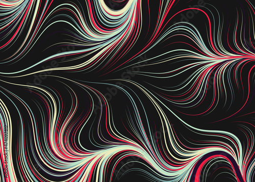 Abstract Perlin Noise Geometric Pattern generative computational art illustration