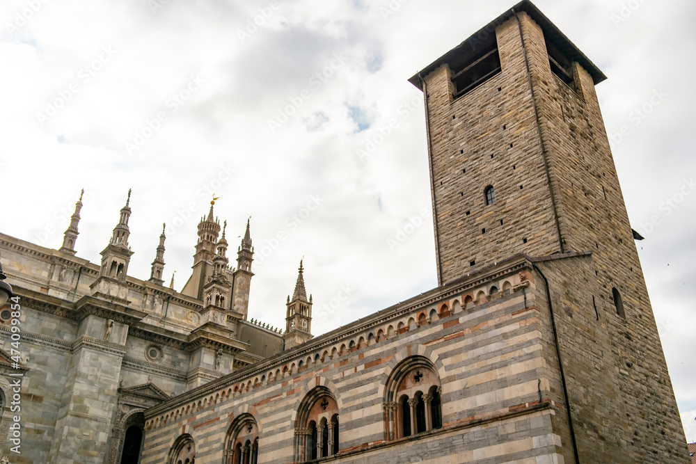 Vista sul Duomo di Como, Lombardia - Italia