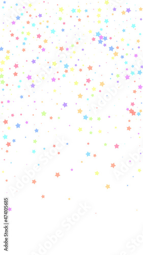 Festive classy confetti. Celebration stars. Colorf