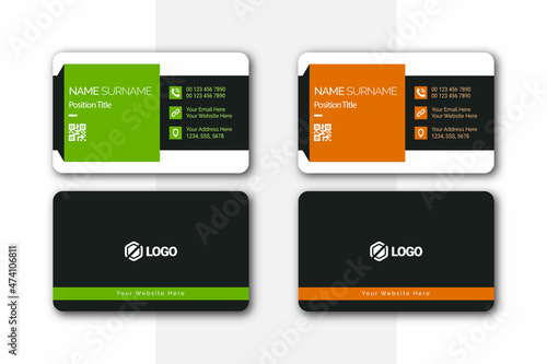 minimal, creative, clean, and modern business card design template for Business