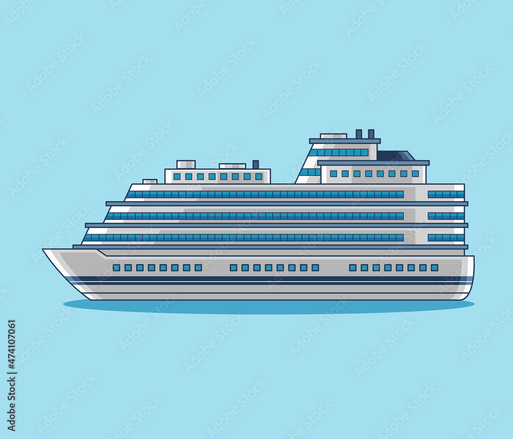 Ship water transportation illustration vector design