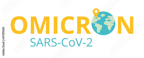 Omicron New SARS Mutation Variant B.1.1.529 Concept. Public Health Risk. Fight Against Coronavirus