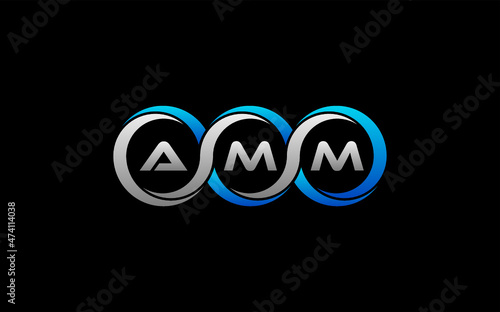 AMM Letter Initial Logo Design Template Vector Illustration