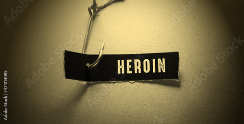 Words with heroin Concept idea