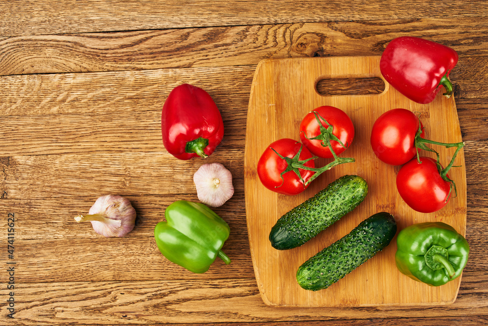Ingredients natural product summer season agriculture view from above Ingredients natural product summer season agriculture view from above