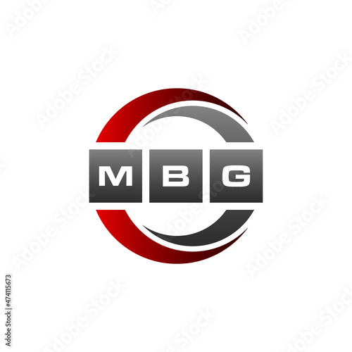 MBG Letter Initial Logo Design Template Vector Illustration