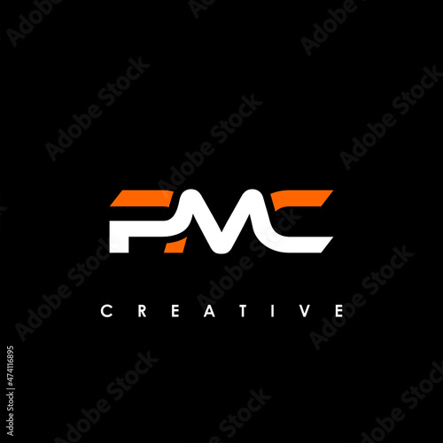 PMC Letter Initial Logo Design Template Vector Illustration photo