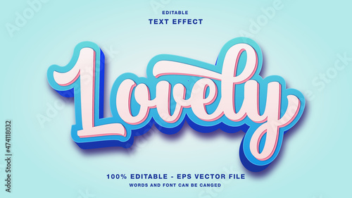 Lovely Valentine Editable Text Effect