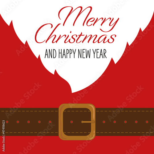 Merry Christmas and Happy New Year - Santa Claus Background