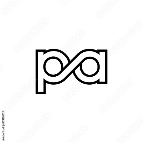 PA Letter Initial Logo Design Template Vector Illustration