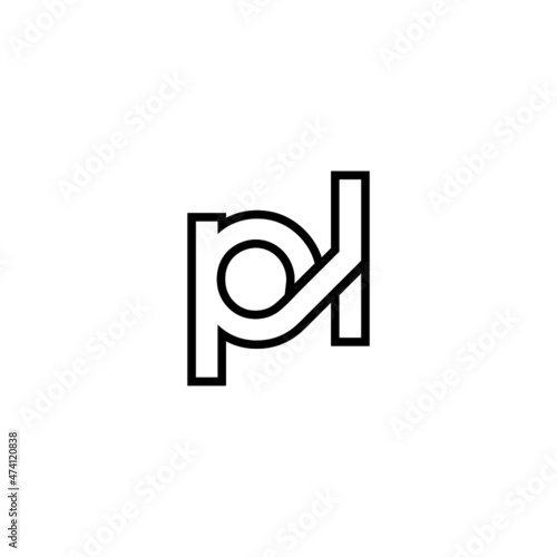 PL Letter Initial Logo Design Template Vector Illustration