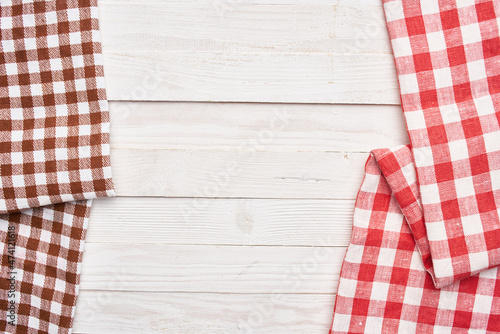 plaid tablecloth wooden texture kitchen decoration design