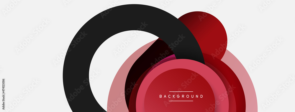 Circle and round shapes abstract background. Vector illustration for wallpaper banner background or landing page Circle and round shapes abstract background. Vector illustration for wallpaper banner background or landing page