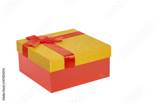 Gift box on white background