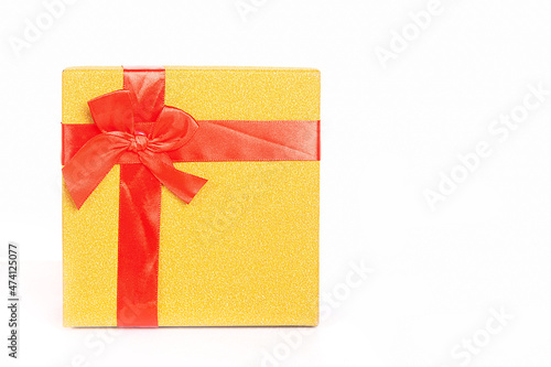 Gift box on white background