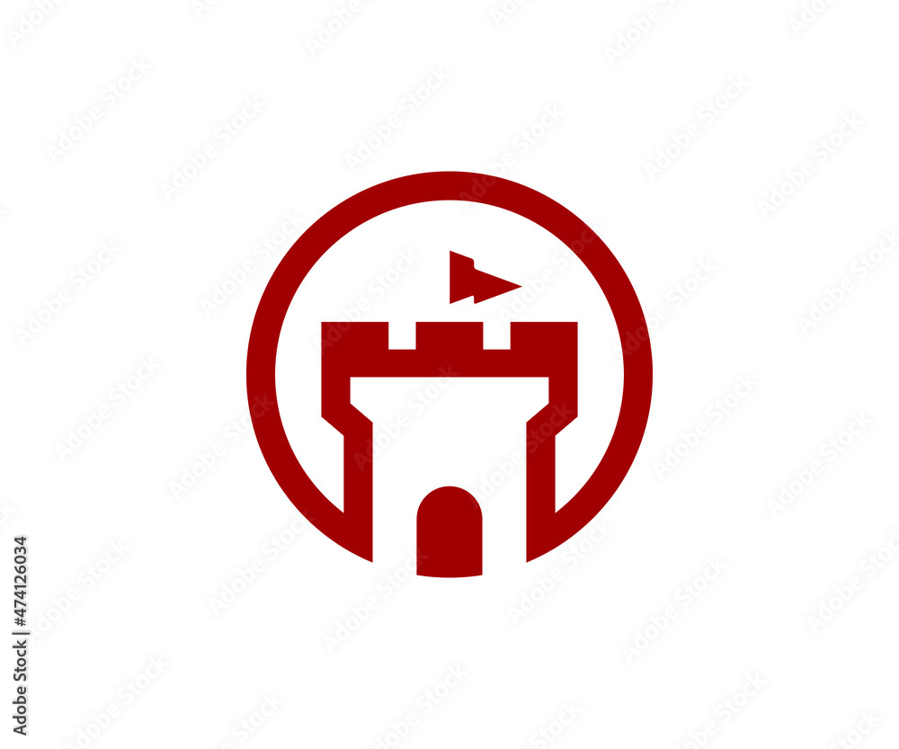 Minimal Castle Logo Minimal Castle Logo