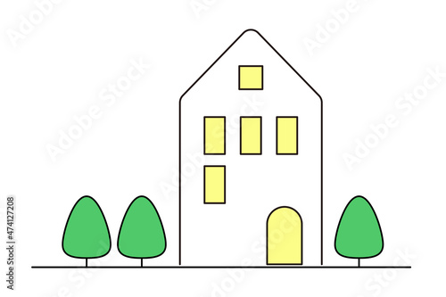 住宅のイラスト素材

