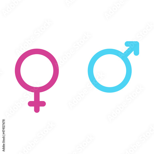 Male and female symbols icon