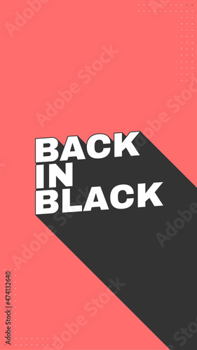 Back In Black Ediable Text Effect photo