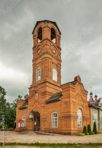 Tower of church of Archangel Michael in Taldom. Russia photo