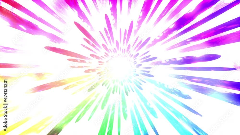 Abstract beautiful gradient watercolor stylization. Round stripes from center rainbow looped background Abstract beautiful gradient watercolor stylization. Round stripes from center rainbow looped background