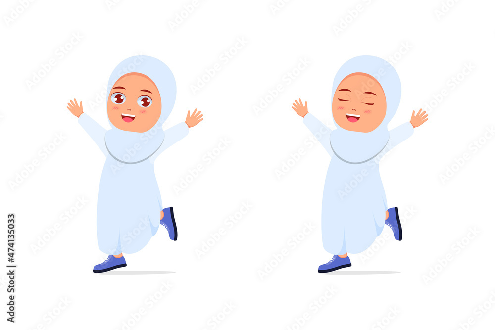 Cute girl jumping happy white background happy Cute girl jumping happy white background happy