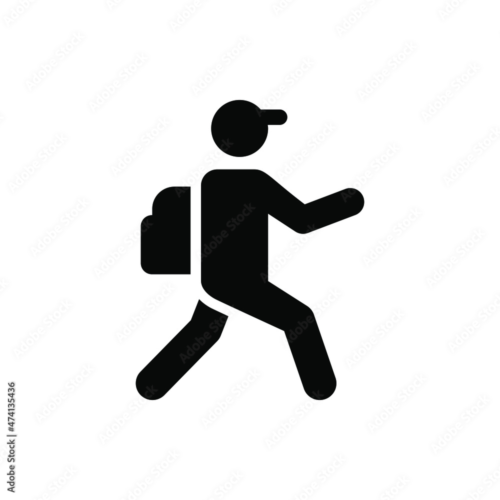 Traveler icon vector graphic Traveler icon vector graphic