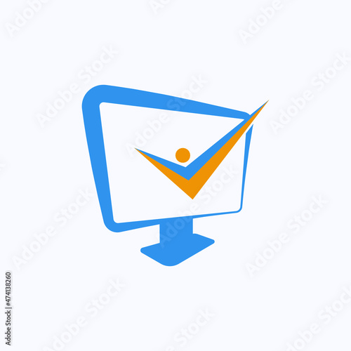 blue logo design