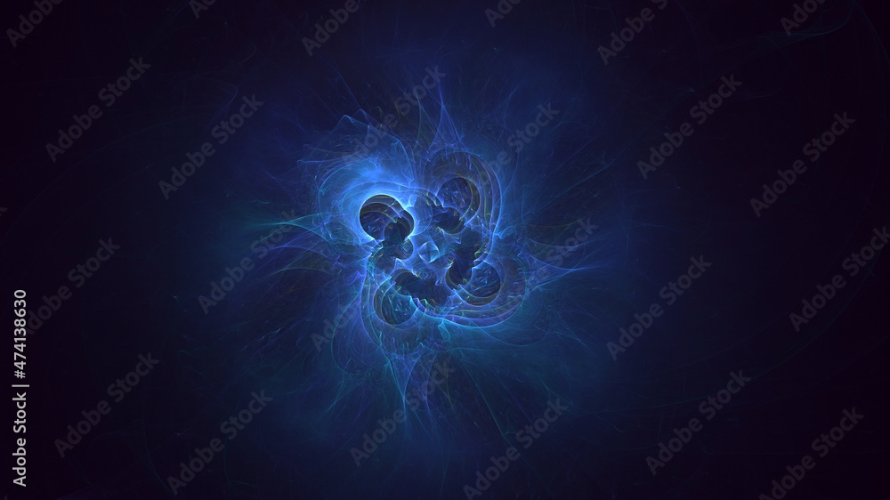 3D rendering abstract multicolor fractal light background 3D rendering abstract multicolor fractal light background
